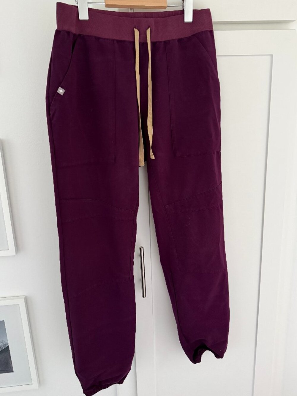 FIGS M Deep Purple Venice - Slim Jogger Scrub Pants (Matching S Top Available)